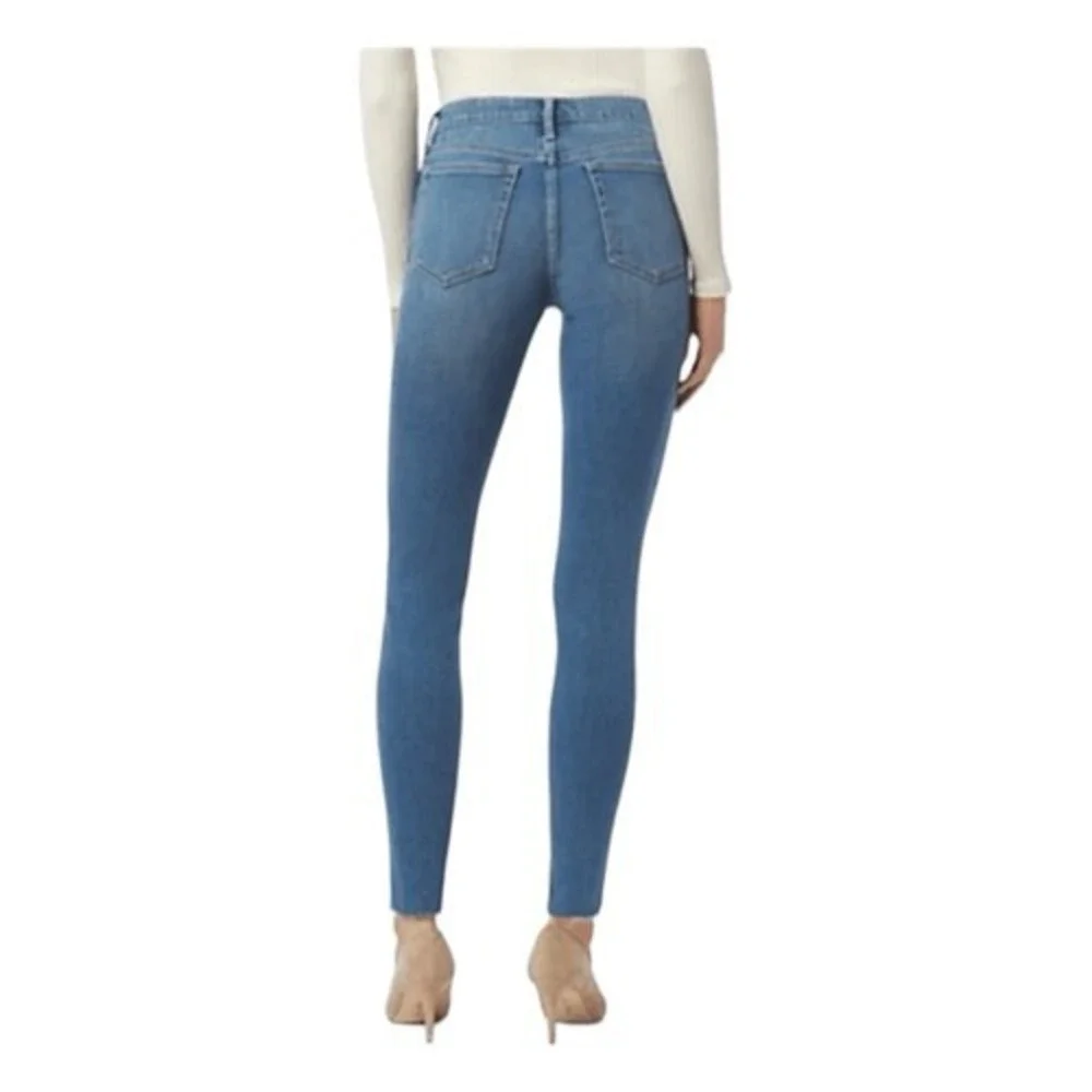 Sam Edelman The Kitten Jeans Blue Mid Rise Skinny Ankle Medium Wash Denim 27